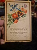 Oude religieuze prentkaart - Psalm 95:1, Antiek en Kunst, Ophalen of Verzenden