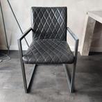 Gratis : 4 grijze eetkamerstoelen, Huis en Inrichting, Stoelen, Ophalen, Overige materialen, Gebruikt, Vier