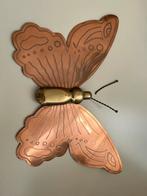 Koperen vlinder wanddecoratie, Ophalen, Gebruikt