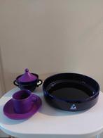 Servies onderdelen van Huizen paars/blauw, Ophalen of Verzenden