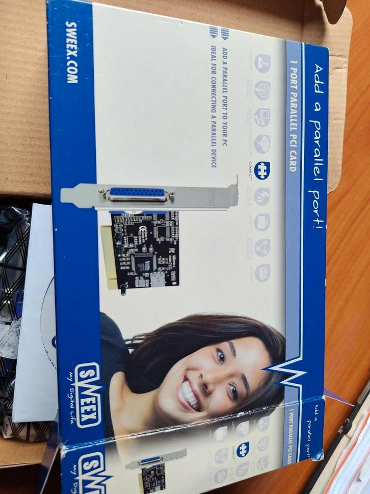 Sweekx Parallel PCI Kaart - Nieuw in doos!, Computers en Software, Netwerkkaarten, Nieuw, Intern, Ophalen of Verzenden