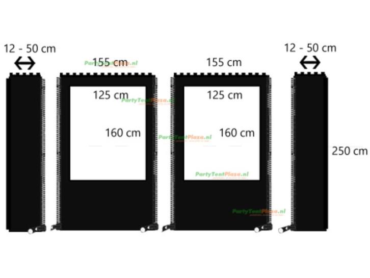 Maak Zelf Uw Veranda Winddicht – Eenvoudig Op Maat, Tuin en Terras, Partytenten, Nieuw, Overige typen, 2 meter of meer, Minder dan 5 meter