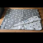 Meyco Ledikant Deken - Grijs met Stippen, Ophalen, Zo goed als nieuw, 85 tot 100 cm, Deken