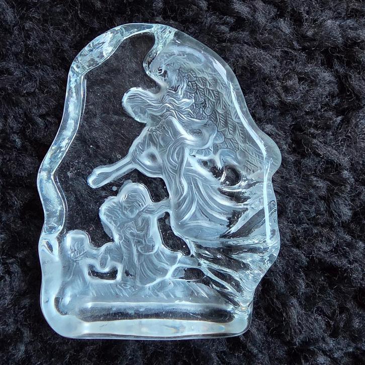 Kristallen Engel met Kinderen - Shayrich, Antiek en Kunst, Antiek | Glas en Kristal, Ophalen of Verzenden
