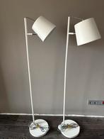 2 witte vloerlampen, Ophalen of Verzenden, Gebruikt
