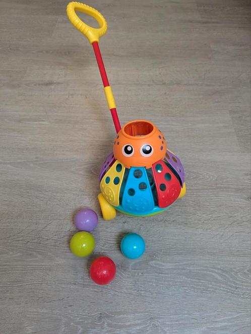 Playgro Push Along Ball Popping Octopus - Ballen spel, Kinderen en Baby's, Speelgoed | Babyspeelgoed, Zo goed als nieuw, Overige typen