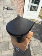 2x Mat Zwarte Wandcloset, Doe-het-zelf en Verbouw, Sanitair, Ophalen, Zo goed als nieuw, Toilet