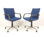 2 Artifort bureaustoelen blauw | blauwe bureaustoel SETPRIJS, Blauw, ., Ophalen of Verzenden, Zo goed als nieuw