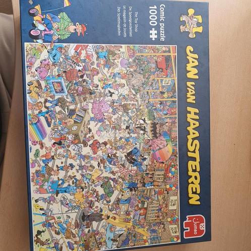 Jan van Haasteren puzzel De Speelgoedwinkel 1000 stukjes, Hobby en Vrije tijd, Denksport en Puzzels, Gebruikt, Legpuzzel, 500 t/m 1500 stukjes