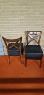 Crossback stoelen 5 stuks (20 per stuk), Ophalen, Twee, Bruin, Hout