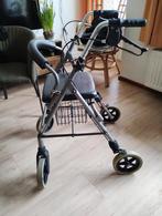 rollator met 4 wielen en rug beugel, Ophalen, Opvouwbaar, Gebruikt