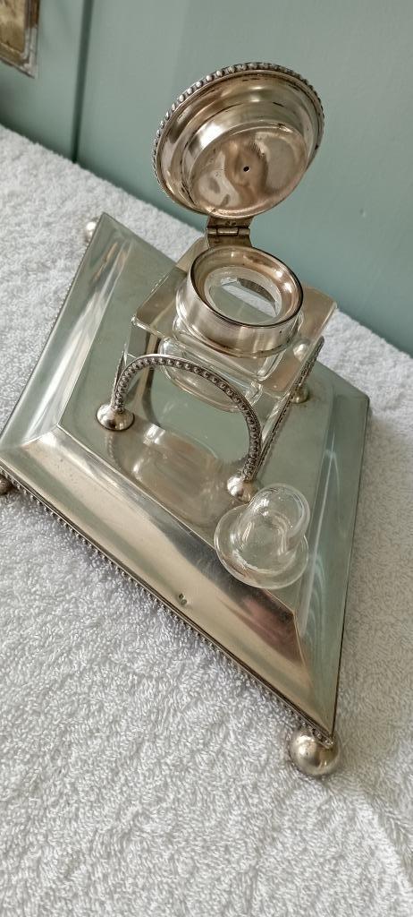 groot zilveren inktstel wybert model, Antiek en Kunst, Antiek | Goud en Zilver, Zilver, Ophalen of Verzenden