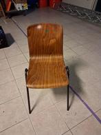 Vintage stoel (schoolmeubilair), Huis en Inrichting, Stoelen, Ophalen, Bruin, Vintage, Zo goed als nieuw