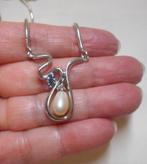 Zilveren modernist collier van Friedrich Binder nr.814, Met hanger, Verzenden, Zo goed als nieuw, Zilver