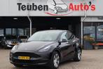 Tesla Model Y Long Range AWD 75 kWh 91,1% SOH Autopilot comp, Auto's, Automaat, Stof, Gebruikt, 495 min