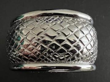 Dyrberg/Kern statement armband zilverkleur met slangenprint  beschikbaar voor biedingen