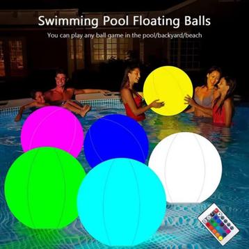 Enorme Drijvende Led-Bollen. RGB Incl Remote Control  90cm. beschikbaar voor biedingen