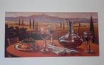 Canvas schilderij landschap, M.Cellini, Antiek en Kunst, Ophalen