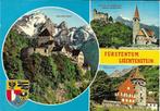 Ansichtkaart	Liechtenstein 	3-luik	Kasteel Vaduz, Verzamelen, Ansichtkaarten | Buitenland, Verzenden, 1980 tot heden, Gelopen
