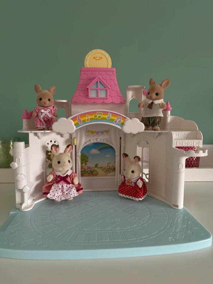 Sylvanian Families Huisje met Figuren, Kinderen en Baby's, Speelgoed | Poppenhuizen, Gebruikt, Poppenhuis, Ophalen of Verzenden