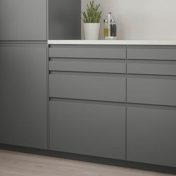 1x IKEA VOXTORP Ladefront, donkergrijs, 60x20 cm 104.541.04 - afbeelding 5