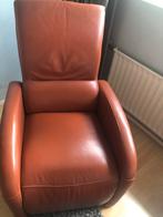 Relex fauteuil cognac kleur, Huis en Inrichting, Fauteuils, Ophalen, Gebruikt, Leer, 50 tot 75 cm