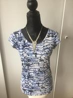 Blauw-wit T-shirt Maat M, Maat 38/40 (M), Blauw, Ophalen of Verzenden, Zo goed als nieuw