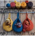 Mand - opbergzak Zpagetti gehaakt @DOC61, Overige materialen, Mand, Rond, Nieuw