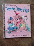 Disney Golden Book Three Little Pigs 1948, Gebruikt, Ophalen of Verzenden