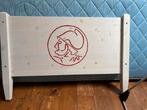 Eenpersoonsbed - Wit Houten Bedframe met ajaxlogo, Ophalen, Gebruikt