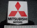 sticker Mitsubishi motors logo middel, Verzamelen, Verzenden, Zo goed als nieuw, Auto of Motor