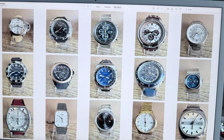 Div vintage new stock horloges., Sieraden, Tassen en Uiterlijk, Horloges | Heren, Gebruikt, Polshorloge, Overige merken, Staal