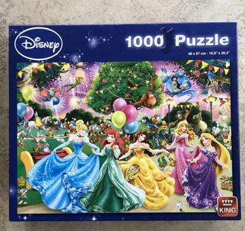 Disney puzzel KING 1000 st, prinsessen bij kerst boom beschikbaar voor biedingen