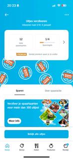 Uitjes sparen AH 12 volle boekjes, Tickets en Kaartjes, Kortingen en Cadeaubonnen, Eén persoon, Kortingsbon