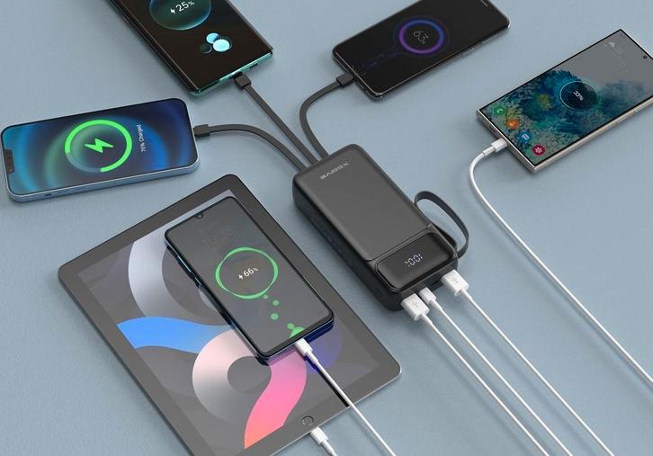 Xssive Powerbank 20.000 mAh met Kabel - Snel Opladen!, Telecommunicatie, Powerbanks, Nieuw, Ophalen of Verzenden