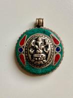 Ganesh kettinghanger India groen zilver, Overige voorstellingen, Ophalen of Verzenden, Zo goed als nieuw, Groen