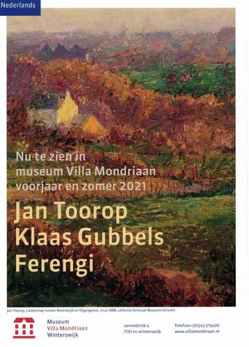 Jan Toorop, Klaas Gubbels, Ferengi. Museum Villa Mondriaan. beschikbaar voor biedingen