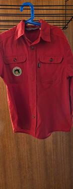 Scouting Bever blouse 128, Ophalen of Verzenden, Gedragen, Rood, Overige halswijdtes