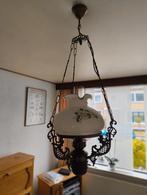 Lamp messing melkglas, Huis en Inrichting, Lampen | Hanglampen, Minder dan 50 cm, Zo goed als nieuw, Ophalen