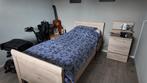 Senioren bed, Ophalen, 90 cm, Eenpersoons, Bruin