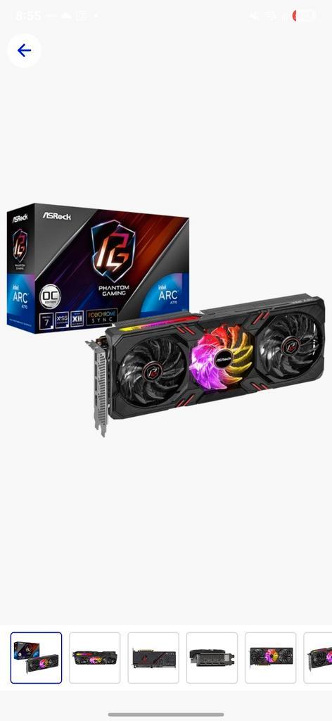 🔥 Te koop / For Sale: ASRock Phantom Gaming Intel Arc A770, Computers en Software, Videokaarten, Zo goed als nieuw, Nvidia, PCI-Express 4.0