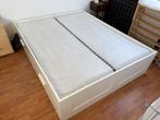 Brimnes IKEA bed 2 personen, Huis en Inrichting, Ophalen, Gebruikt, Wit, Tweepersoons