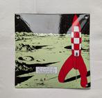 Emaille bord Kuifje Raket naar de Maan, Ophalen of Verzenden