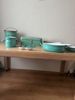 Emaile  keukenspullen zie foto’s, Antiek en Kunst, Ophalen of Verzenden