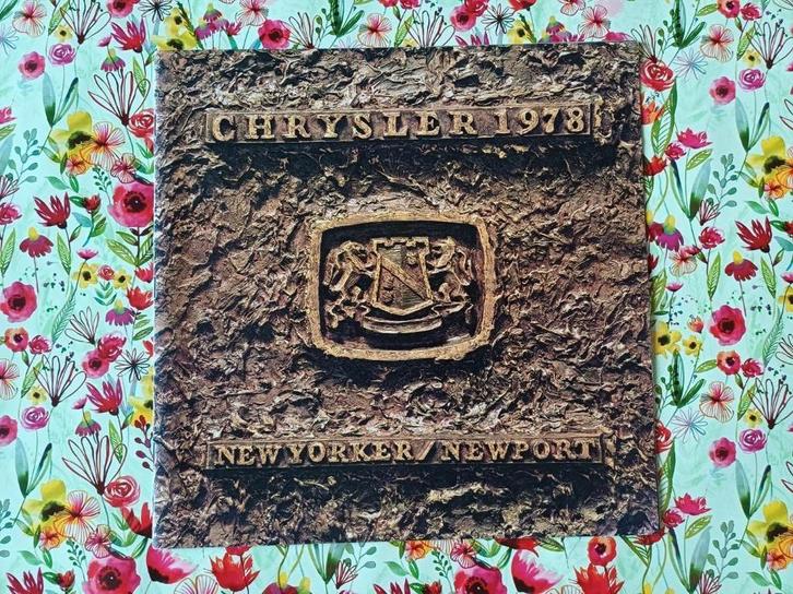 CHRYSLER NEWYORKER NEWPORT 1978 brochure folder USA orig., Boeken, Auto's | Folders en Tijdschriften, Zo goed als nieuw, Overige merken