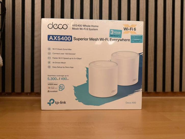 Tp link deco x60 ax5400 2 pack nieuw en geseald!, Computers en Software, WiFi-versterkers, Zo goed als nieuw, Ophalen of Verzenden