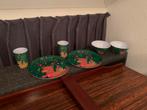 Kerst servies plastic, Ophalen of Verzenden, Zo goed als nieuw, Overige materialen, Overige stijlen
