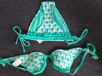 Groen, wit bikini, top 75B, broekje M, Hunkemöller!, Ophalen of Verzenden, Nieuw, Groen, Bikini