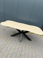 200 x 100 cm organische wave beige creme eettafel, Huis en Inrichting, Tafels | Eettafels, Ophalen