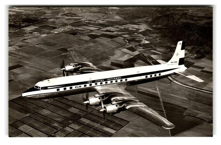 Vliegtuig, The Flying Dutchman. KLM, Verzamelen, Ansichtkaarten | Themakaarten, Ongelopen, 1940 tot 1960, Overige thema's, Verzenden